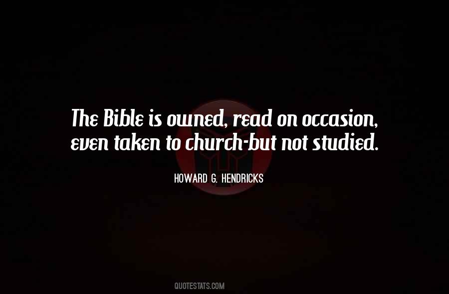 Howard G. Hendricks Quotes #287466