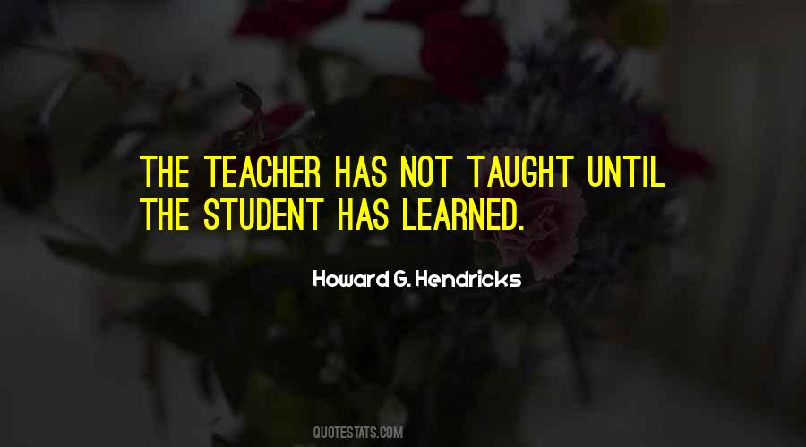 Howard G. Hendricks Quotes #368129