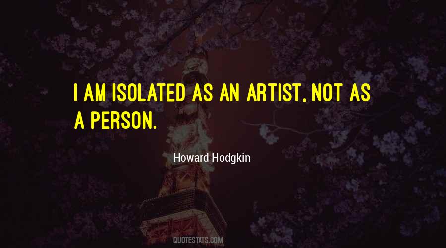 Howard Hodgkin Quotes #1598975
