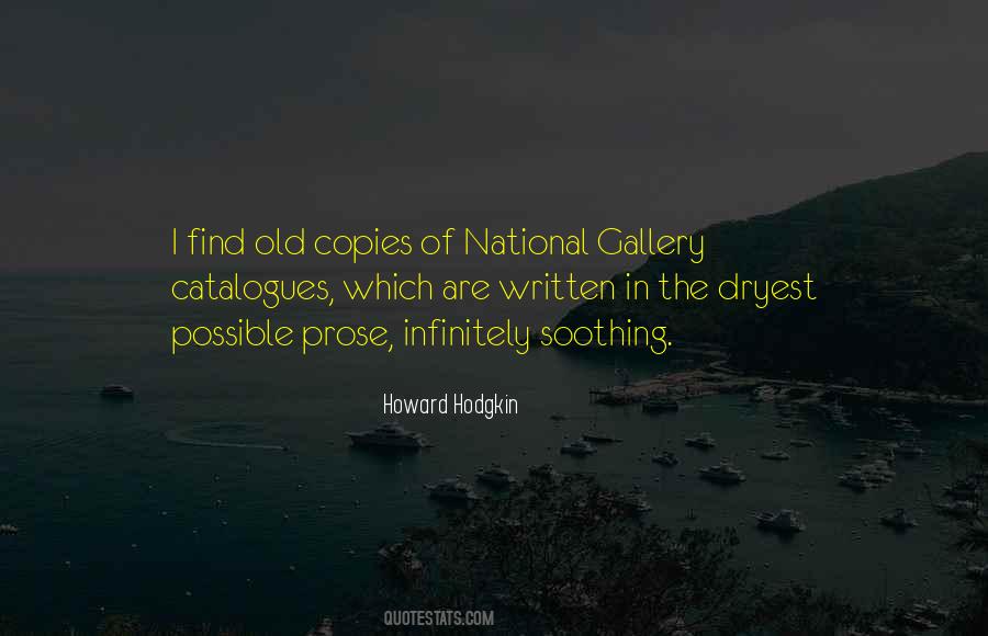 Howard Hodgkin Quotes #734209