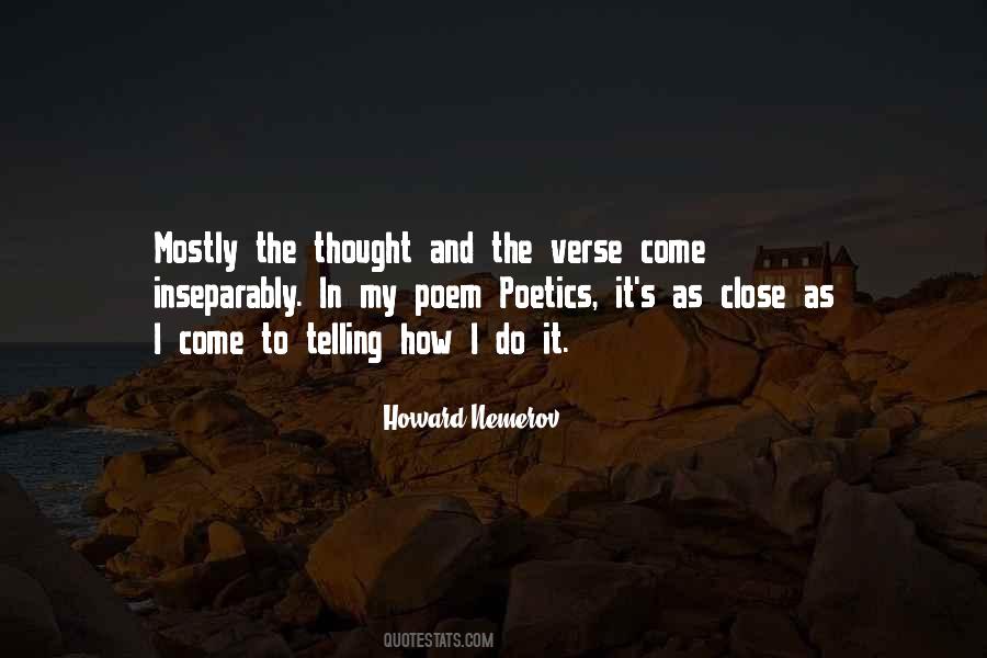 Howard Nemerov Quotes #1645387