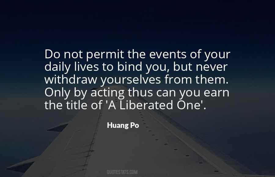 Huang Po Quotes #1553901