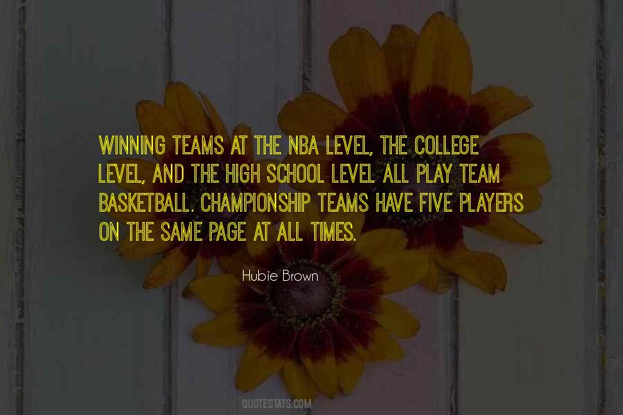 Hubie Brown Quotes #1057311