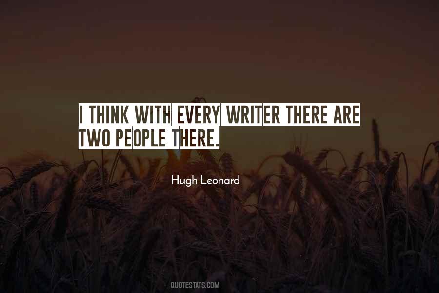 Hugh Leonard Quotes #263787