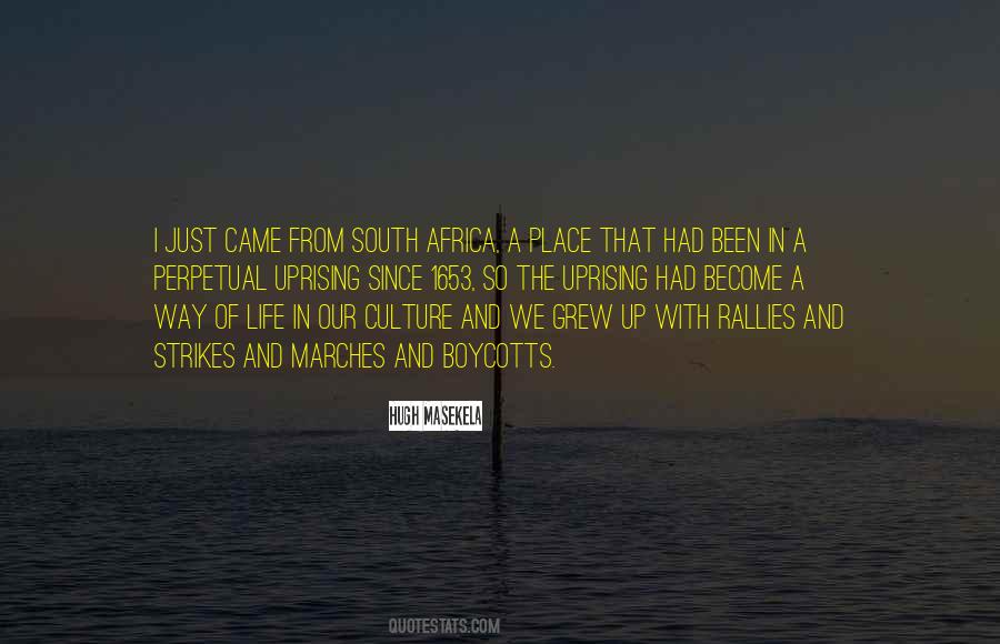 Hugh Masekela Quotes #219794