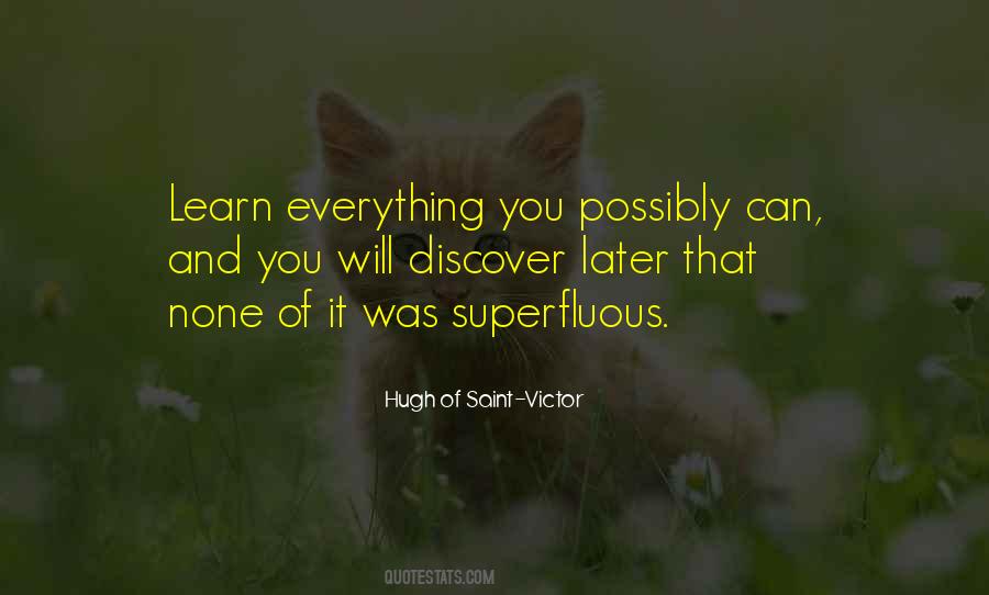 Hugh Of Saint-Victor Quotes #717795