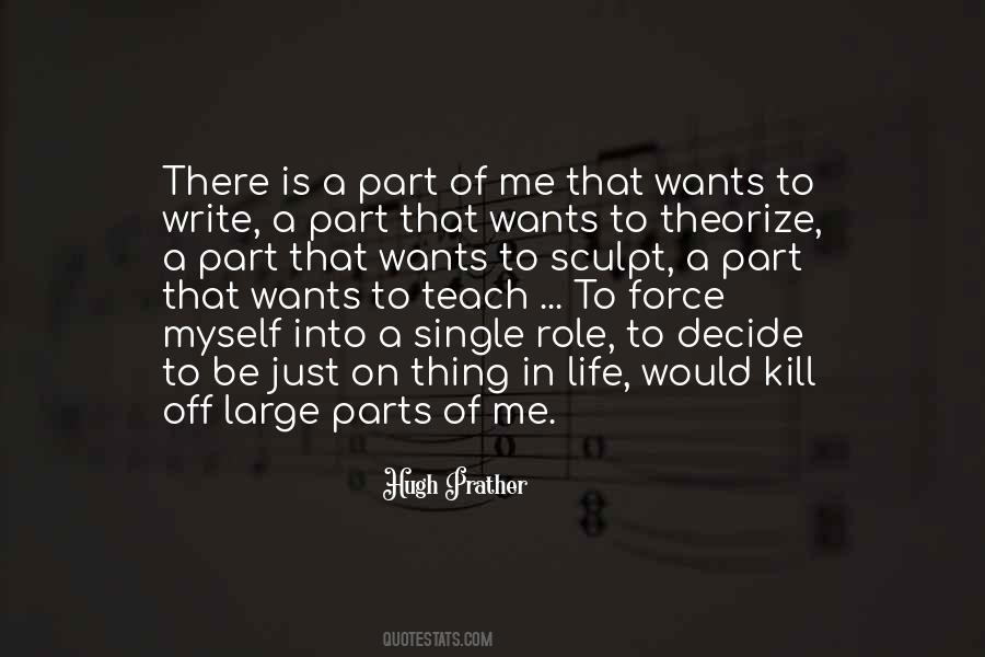 Hugh Prather Quotes #1527726