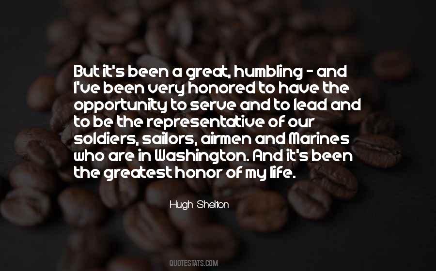 Hugh Shelton Quotes #288121