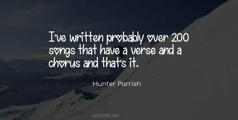 Hunter Parrish Quotes #325709