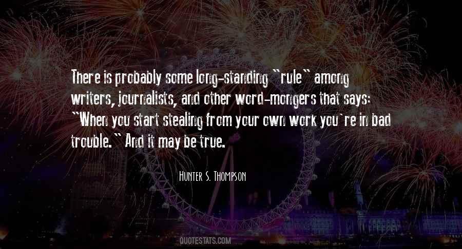 Hunter S. Thompson Quotes #1736654