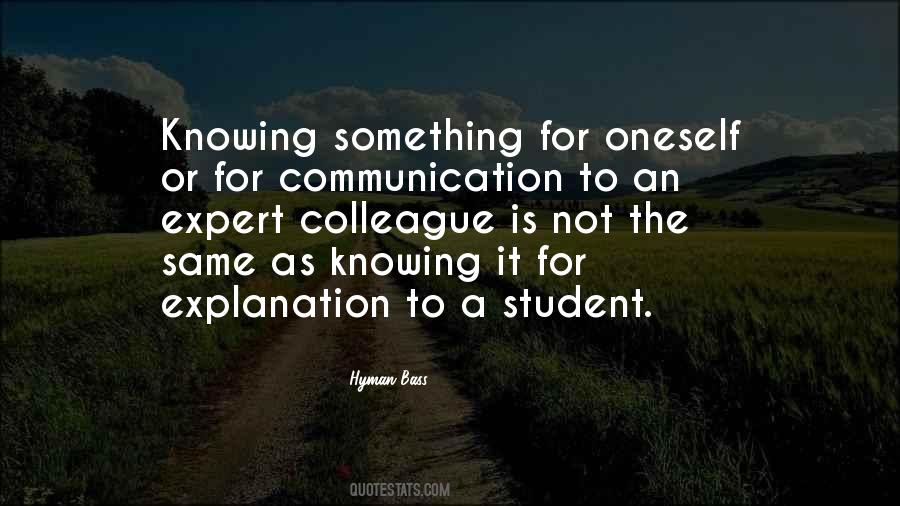 Hyman Bass Quotes #416831
