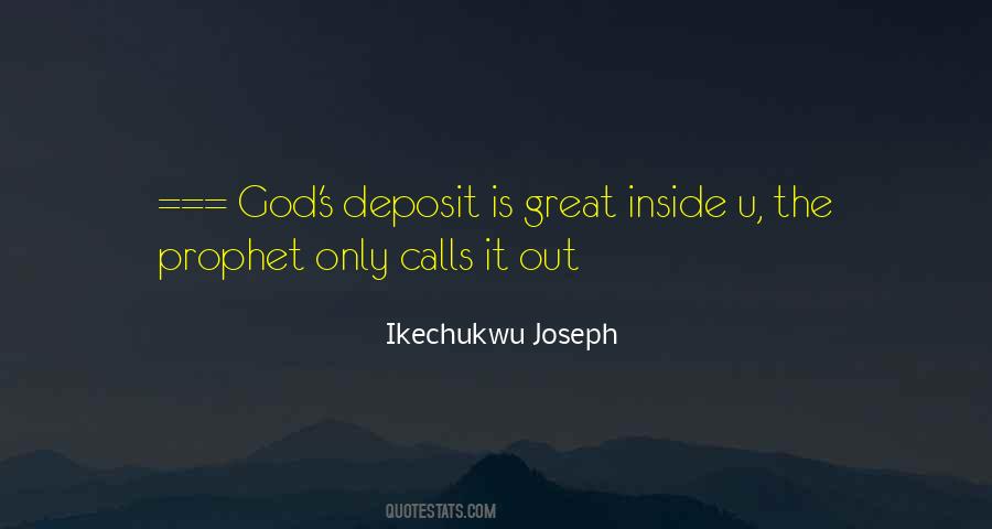 Ikechukwu Joseph Quotes #1846668