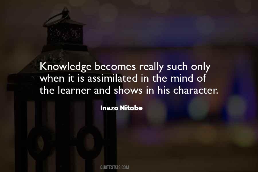 Inazo Nitobe Quotes #1448603