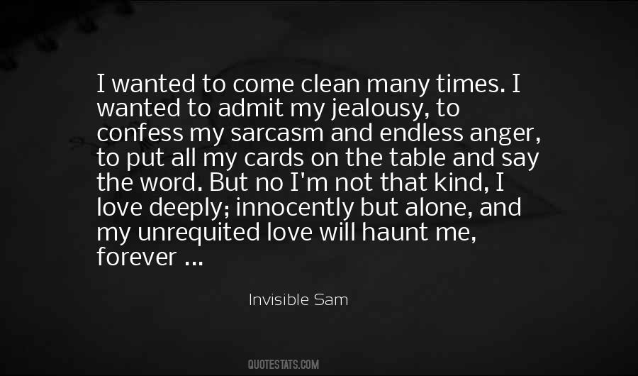 Invisible Sam Quotes #1333788