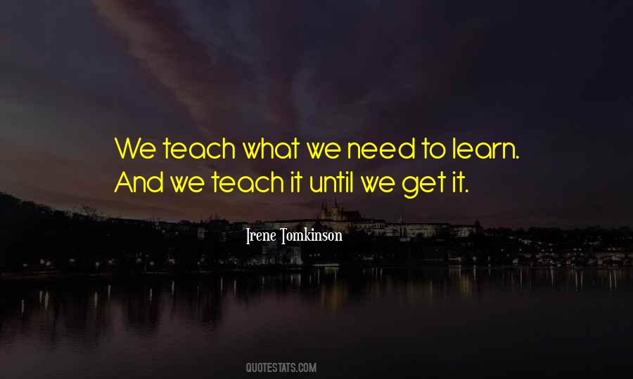 Irene Tomkinson Quotes #1584039