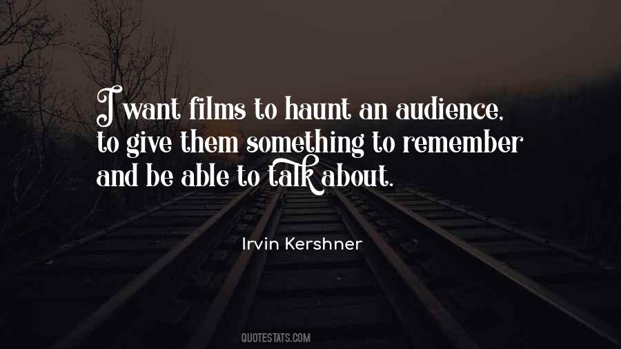 Irvin Kershner Quotes #1630463