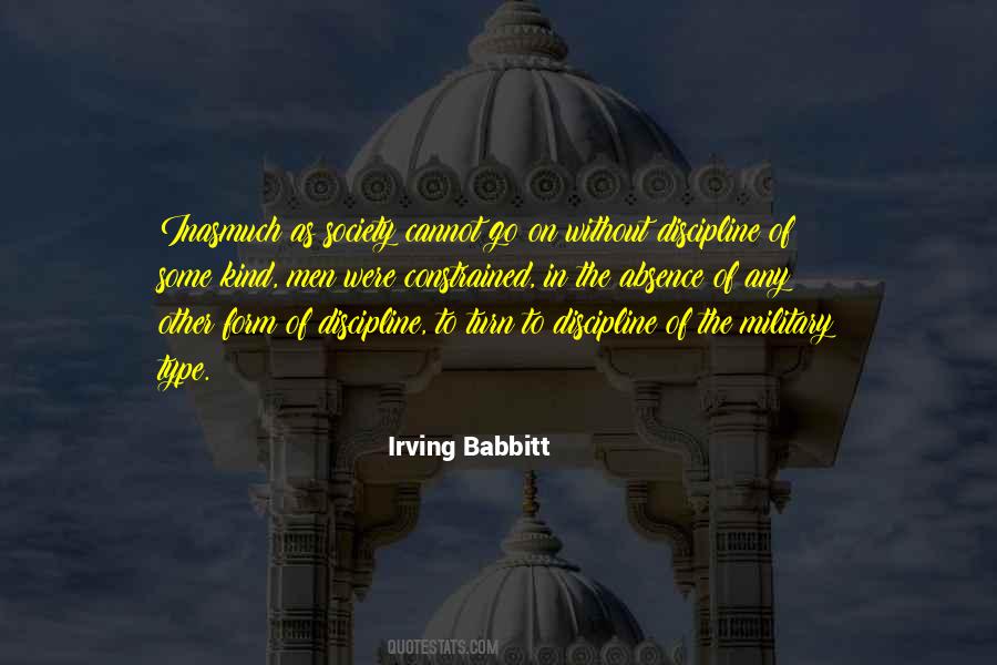 Irving Babbitt Quotes #284874