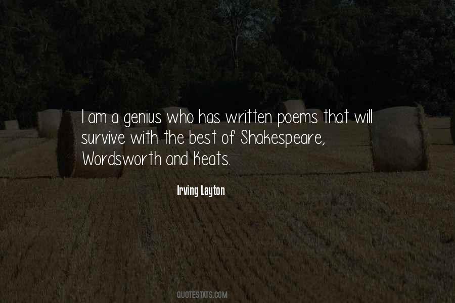 Irving Layton Quotes #1758782