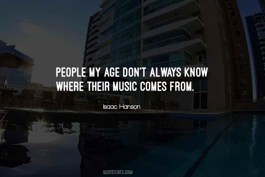 Isaac Hanson Quotes #217465