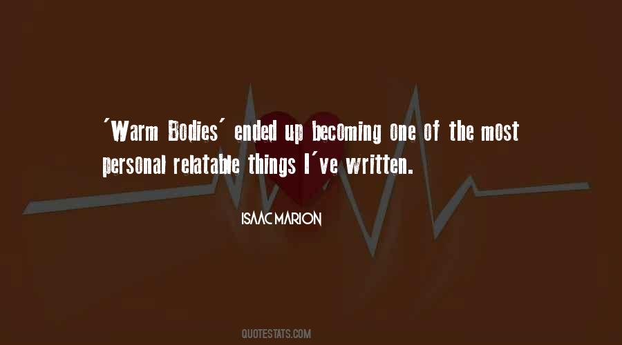 Isaac Marion Quotes #1437323