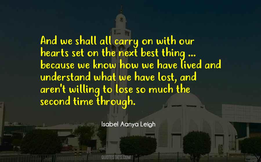 Isabel Aanya Leigh Quotes #1789502