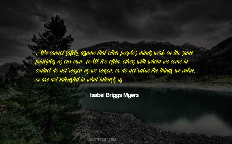 Isabel Briggs Myers Quotes #1318943