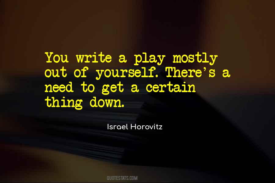 Israel Horovitz Quotes #634886