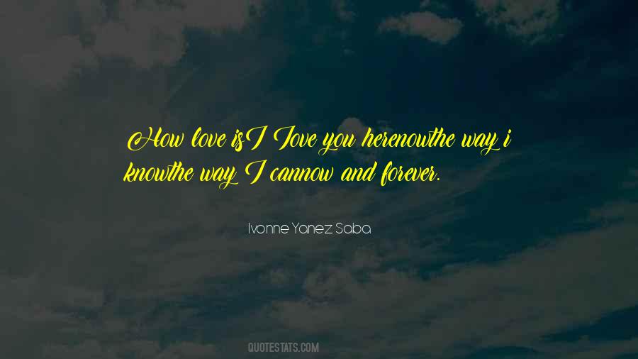 Ivonne Yanez Saba Quotes #1178282