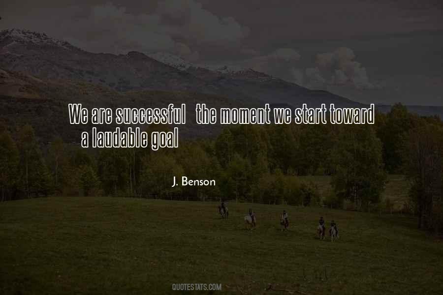 J. Benson Quotes #26908