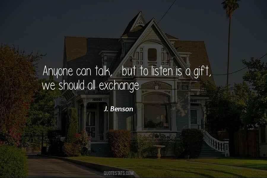 J. Benson Quotes #292630