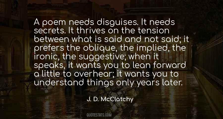 J. D. McClatchy Quotes #239006