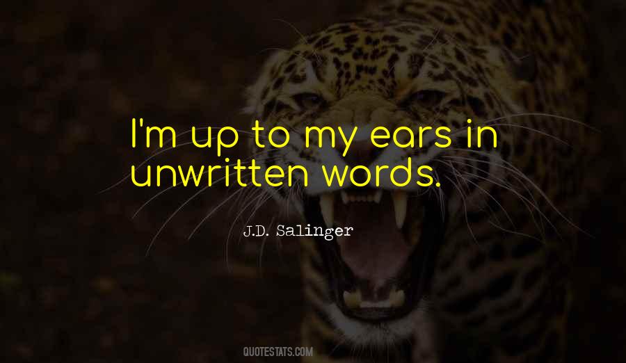 J.D. Salinger Quotes #810999