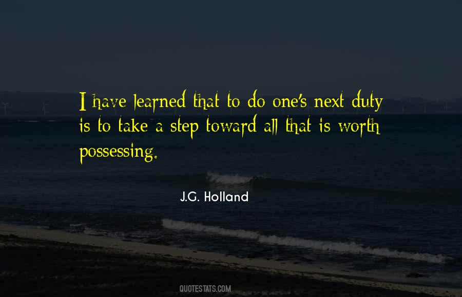 J.G. Holland Quotes #1256780