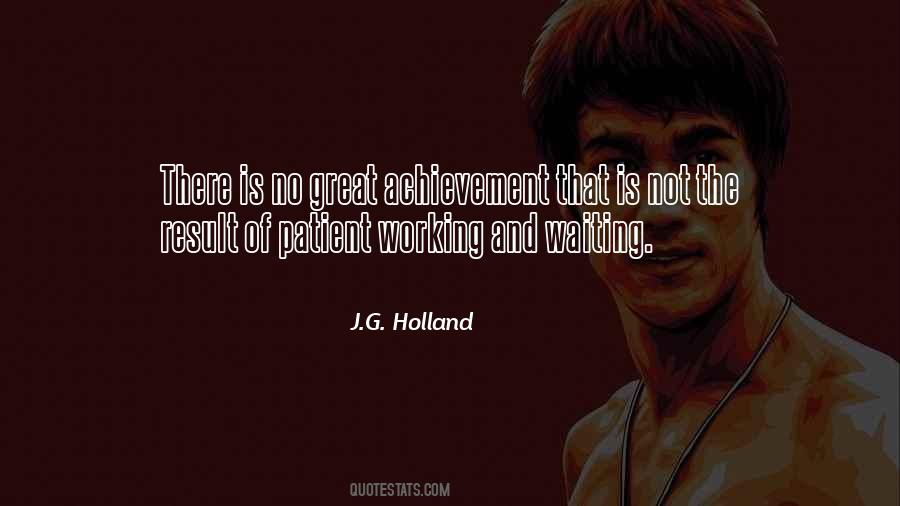 J.G. Holland Quotes #71103