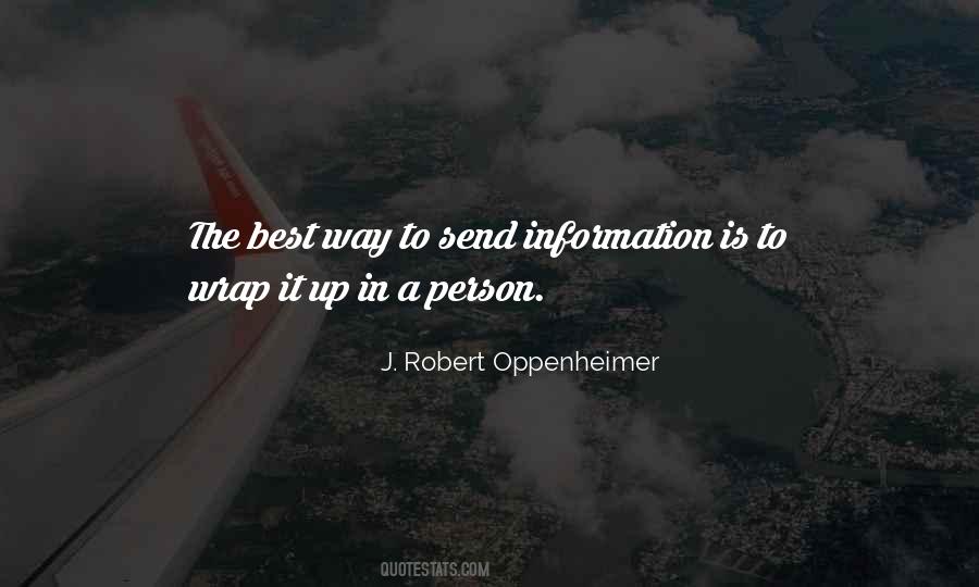 J. Robert Oppenheimer Quotes #1505003