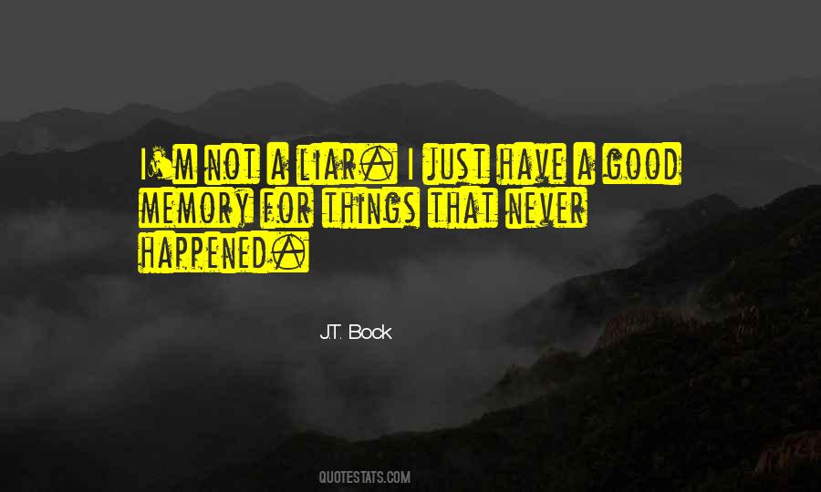 J.T. Bock Quotes #1603274