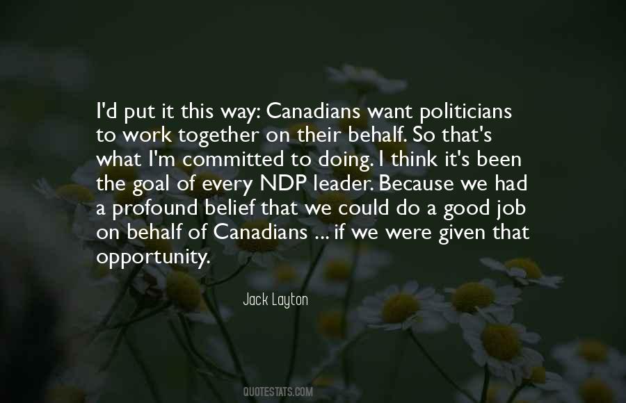 Jack Layton Quotes #1870460