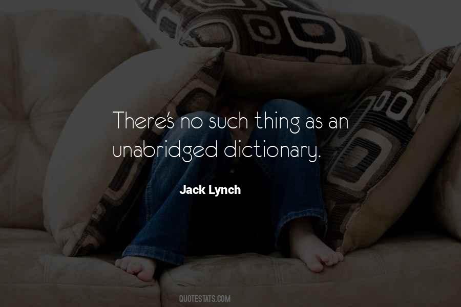 Jack Lynch Quotes #1232370