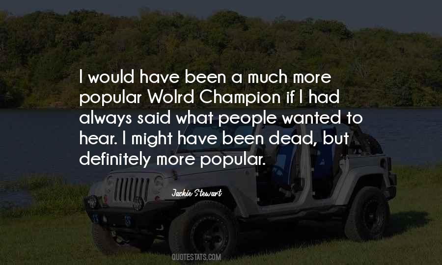 Jackie Stewart Quotes #755867