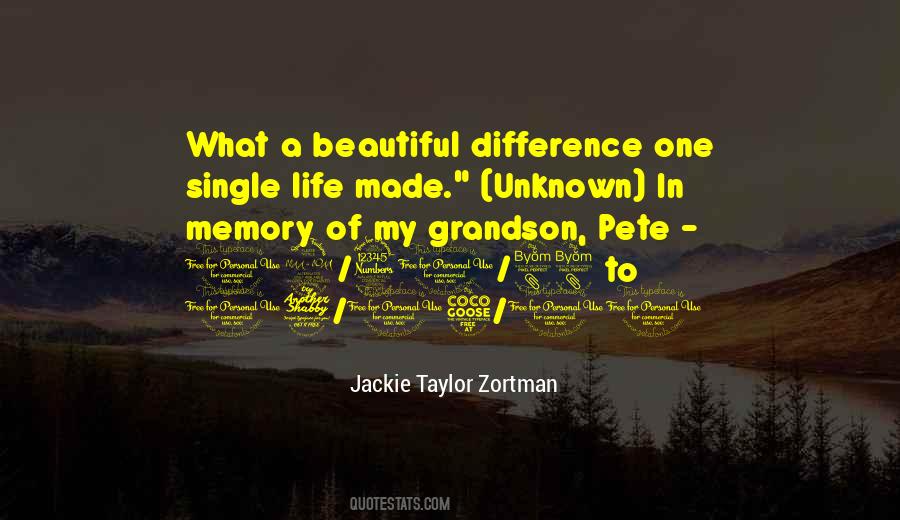 Jackie Taylor Zortman Quotes #558286