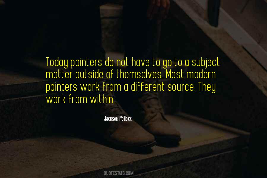 Jackson Pollock Quotes #423370