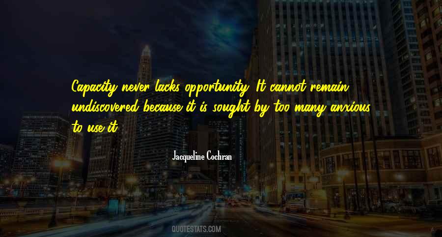 Jacqueline Cochran Quotes #1416919