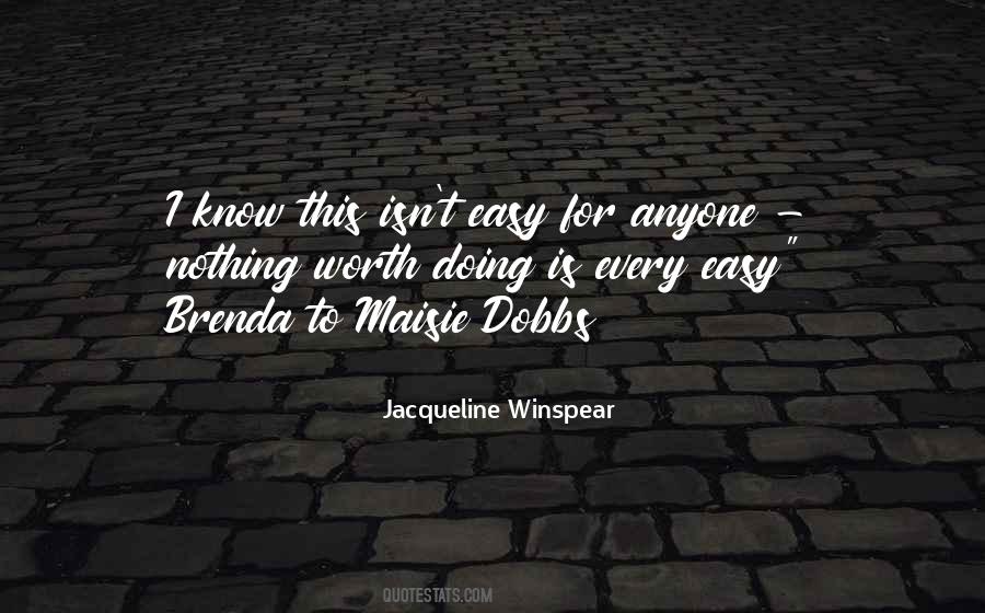 Jacqueline Winspear Quotes #330744