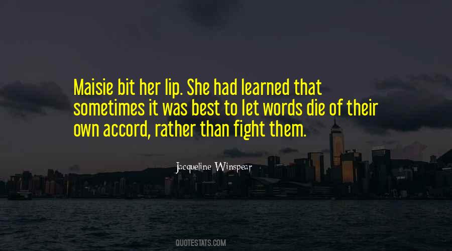 Jacqueline Winspear Quotes #817607