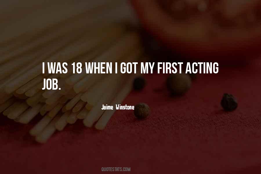 Jaime Winstone Quotes #1135665