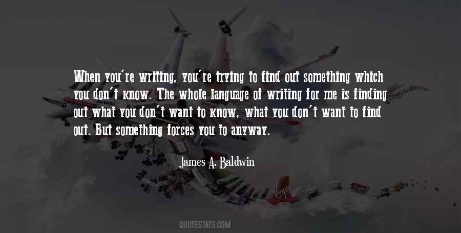 James A. Baldwin Quotes #1041043