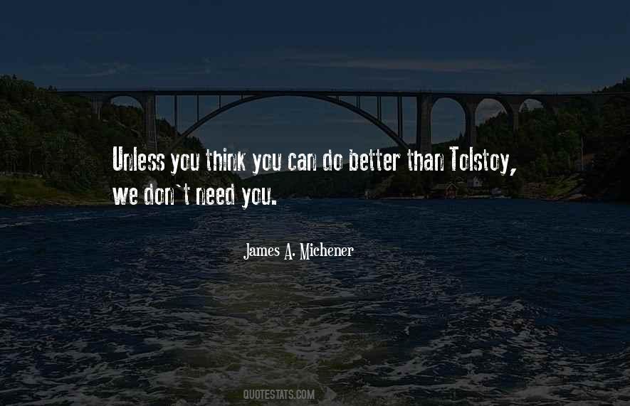 James A. Michener Quotes #2696