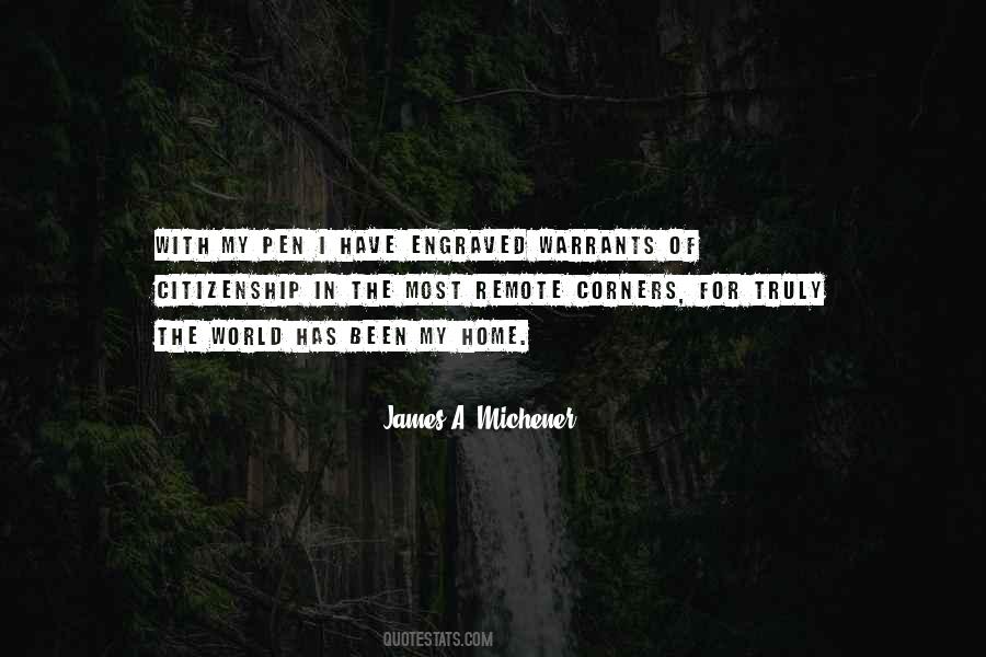 James A. Michener Quotes #49316