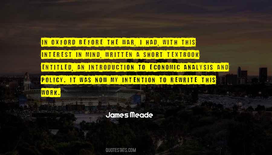 James Meade Quotes #281439