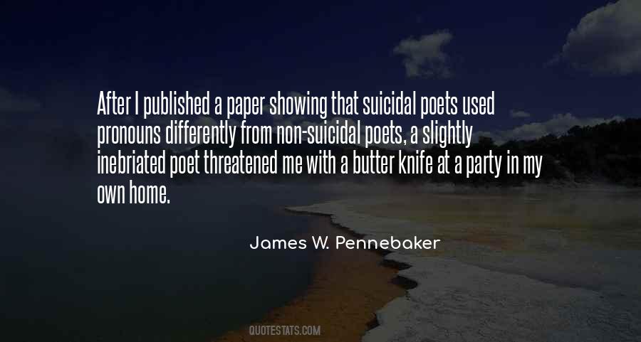 James W. Pennebaker Quotes #307161